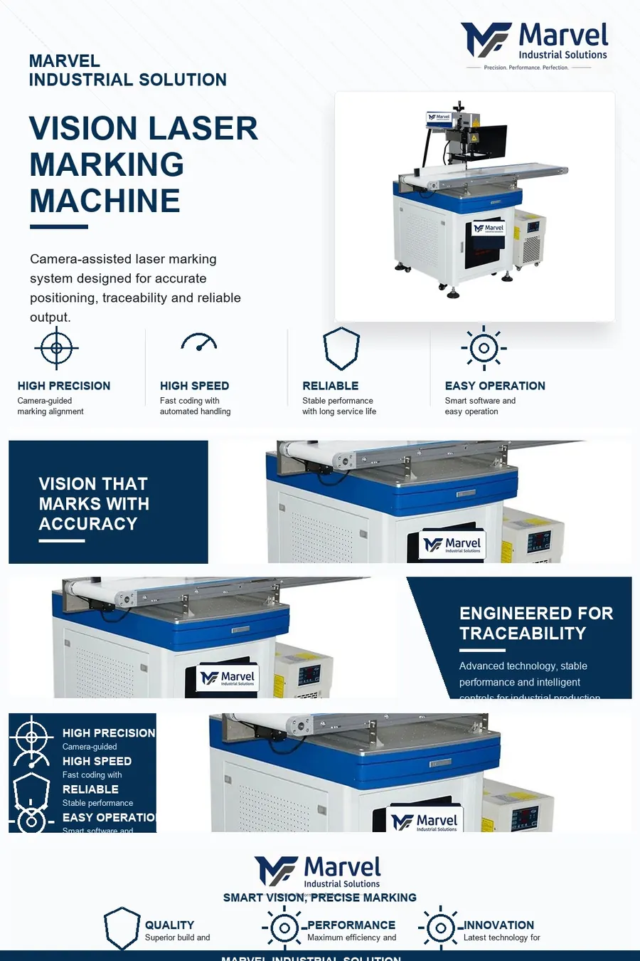 Vision laser marking machine by Marvel Industrial Solution